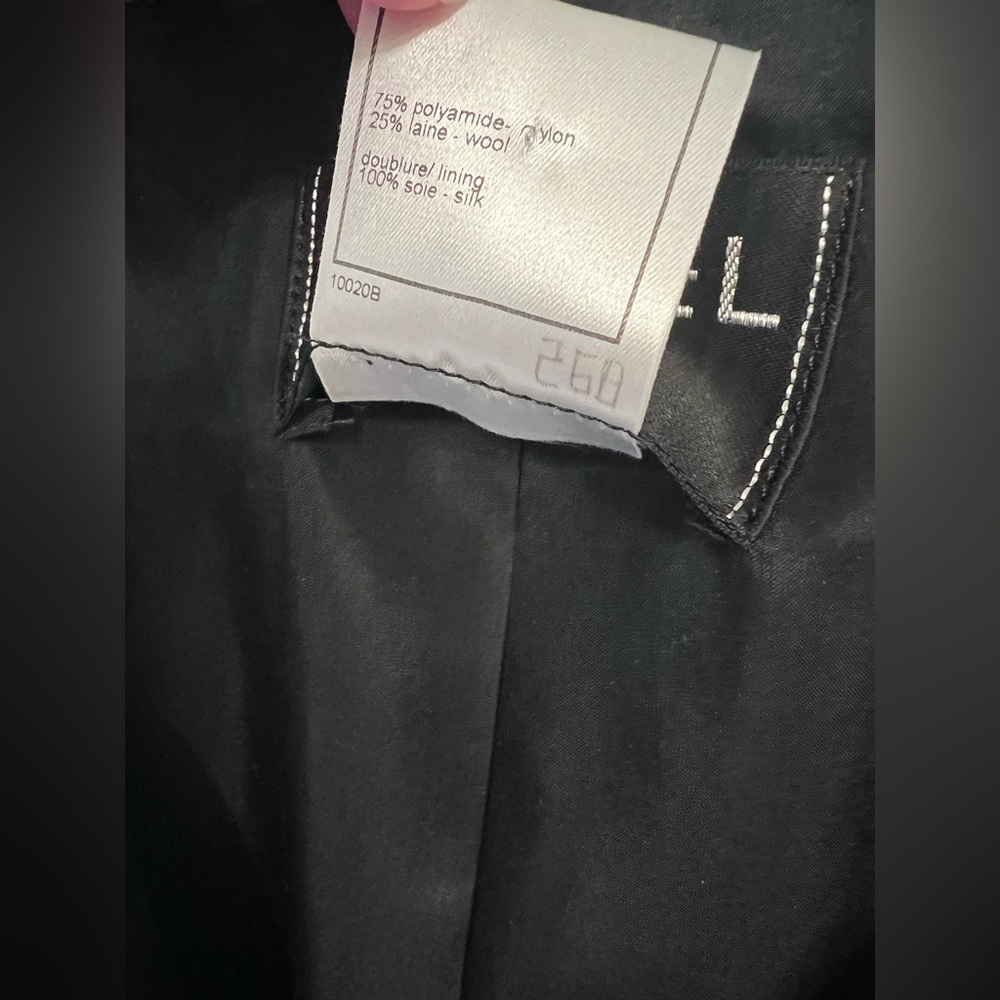 *NWT* Chanel Black Nylon/Wool/Silk Tweed Jacket & Skirt Suit or Midi dress - Picture 9 of 15